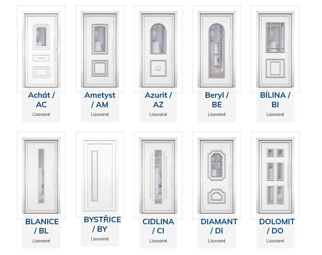 Katalog klasických dveří