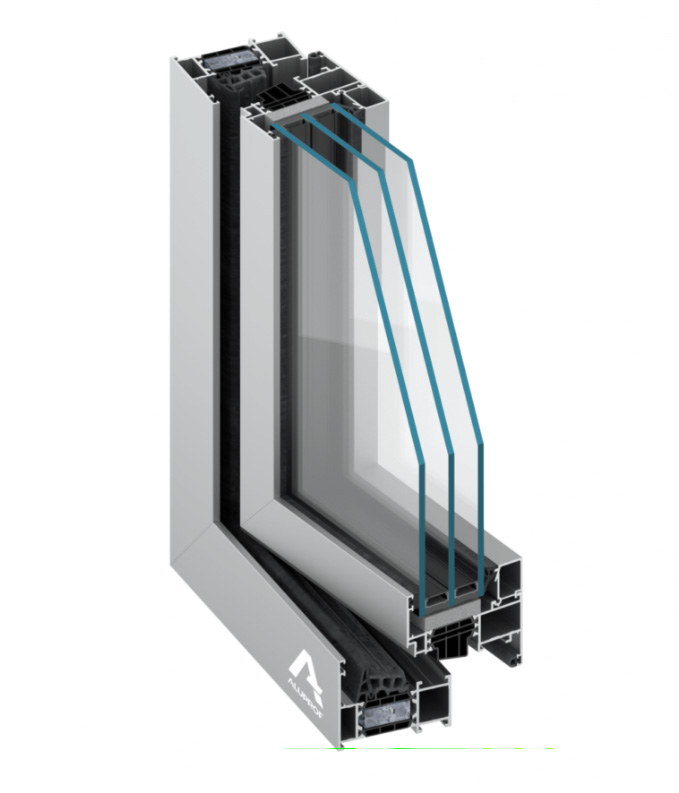 Systém hliníkových oken MB-79N nabízí vynikající izolační vlastnosti